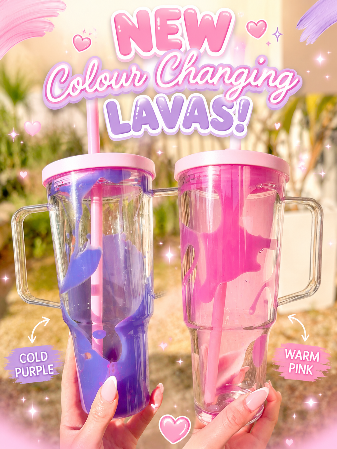 Colour changing lava - any cup included