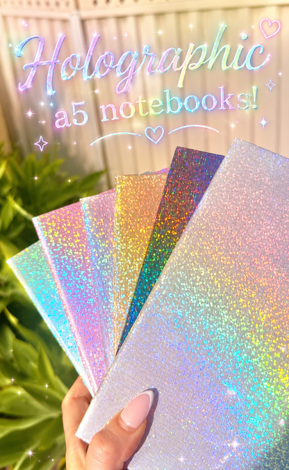 A5 Holographic & glitter A5 books