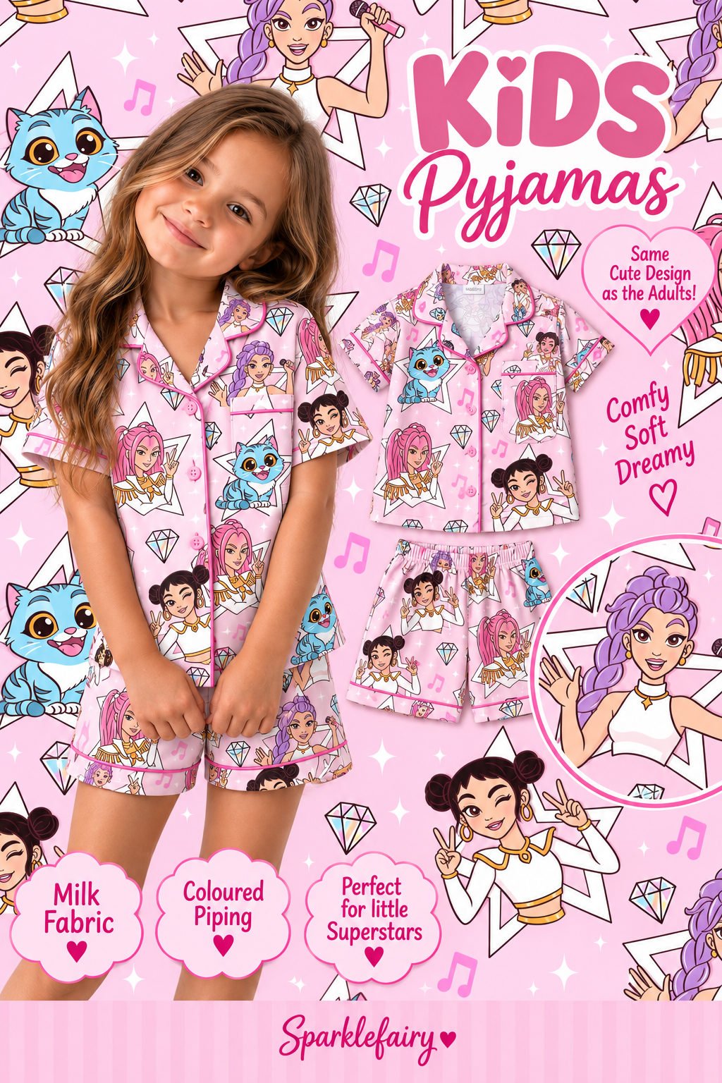 Kids pyjamas 4 week preorder