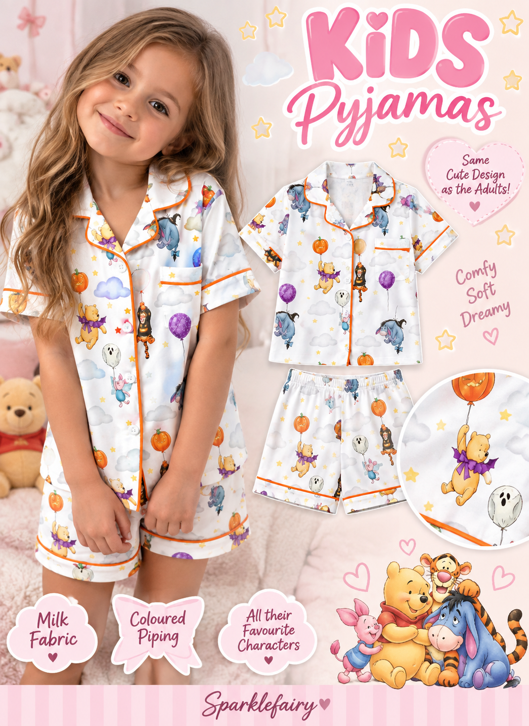 Kids pyjamas 4 week preorder