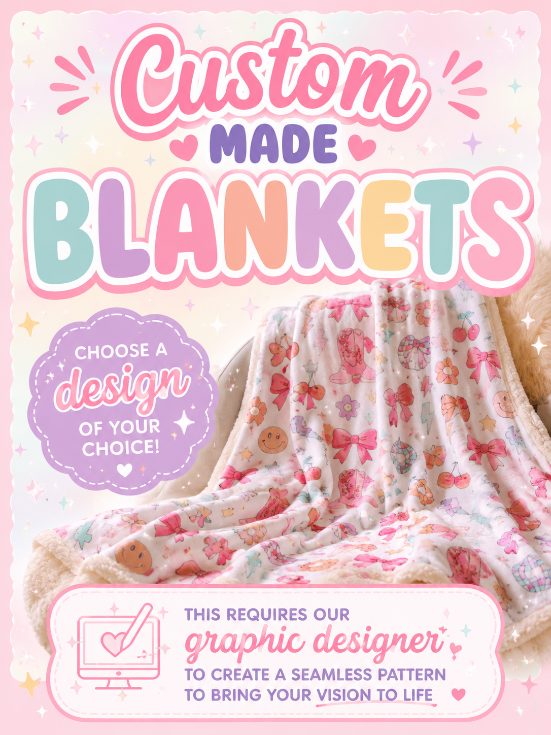 Custom made blanket - Choose your design